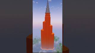How to build Burj Khalifa using lava #minecraft #shorts