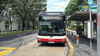 SMRT Buses MAN NL323F A22 (Batch 2) SMB1320E on Service 991 departing Bus Stop 40369