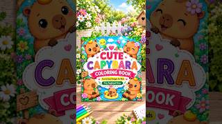 Watch This Coloring Page Come to Life! | Cute Capybara Coloring Book