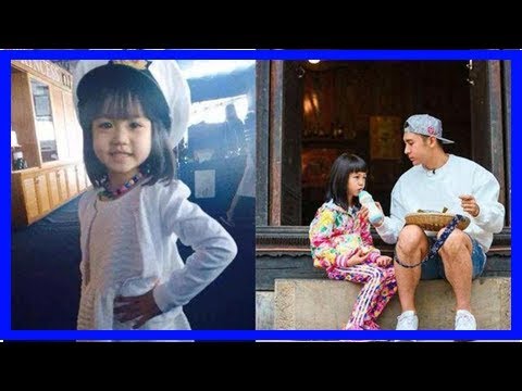 钟丽缇8岁女儿考拉近照骇人，眼线深邃，频繁染发还染舌头