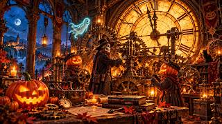 When the Halloween Clock Strikes Midnight 🎃 Cozy Spooky Music screenshot 3