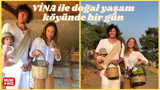 VLOG | VİNA İLE YENiCE DOĞAL YAŞAM KÖYÜNDE BİR GÜN | Ekolojik tarım, ata tohum, gezen tavuklar :)