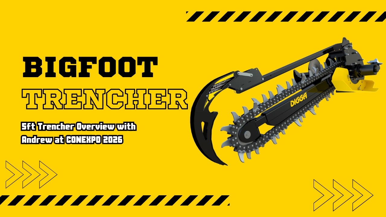 Digga Bigfoot Trencher | 5ft Trencher Overview with Drew at