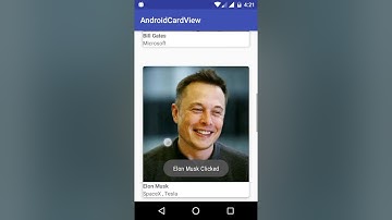 Android Card View with RecyclerView android