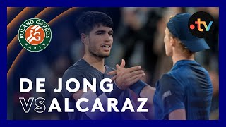 Roland-Garros 2024 Le Résumé De J. De Jong Vs C. Alcaraz 2E Tour