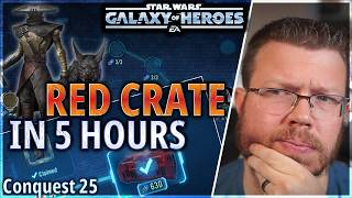 HOW TO GET RED CRATE IN 5 HOURS OR LESS - FULL TEAMS AND STRATEGY EXPLAINED (CONQUEST 25)