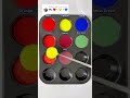 Create 9 Colors from 3 Colors Red + Yellow + Blue #mixing #satisfying