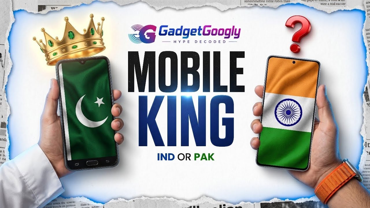 India vs Pakistan Mobile Market War!🔥 Kaun Hai Mobile King? 👑 #IndiaVsPakistan #GadgetGoogly