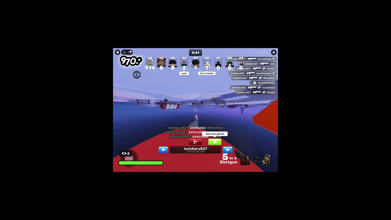 i was just trying to play free for all…