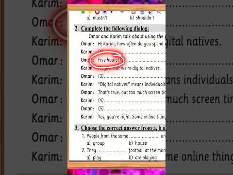 The Hardest English Exam For The Second Year Of Middle School The New Curriculum Unit 1 Exp