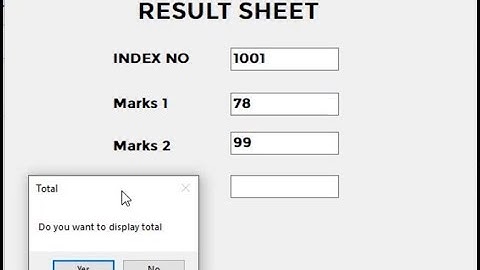 VB.Net Calculation using Message Box in Tamil | NVQ Level 4 in ICTT