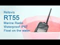 RETEVIS RT55 Professional VHF Marine Radio Float Walkie Talkie Waterproof Two-way Radio NOAA Weather Alert 5W Marine VHF Radio