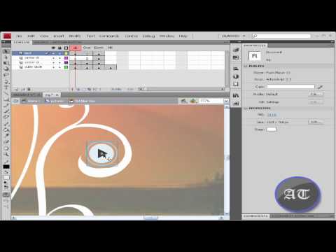 Flash CS4 Tutorial :Using Common Library Assets HD part 8