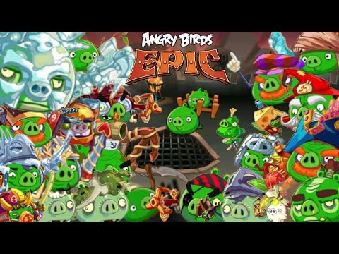 видео: Angry Birds Epic: Fighting every Cave Boss with Pig Pen