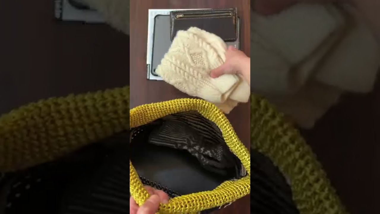 編み込まずに柄を作る かぎ針編みで編む モザイク編みのバッグ
