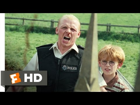 Hot Fuzz (10/10) Movie CLIP - Get Out of My Village! (2007) HD