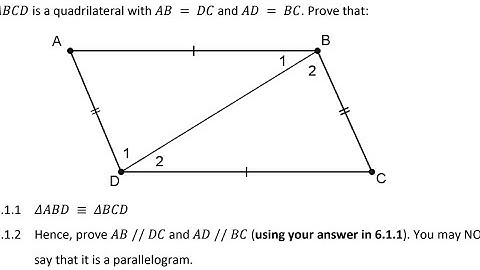 congruency in parallelogram