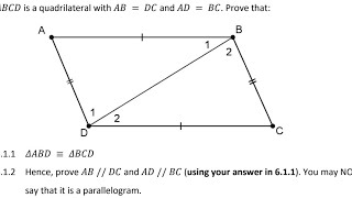 congruency in parallelogram