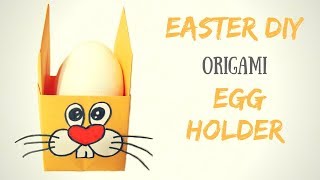 Easter diy - Origami Paper Easter Egg Cup Holder - Origami egg holder - Creative diy projects.