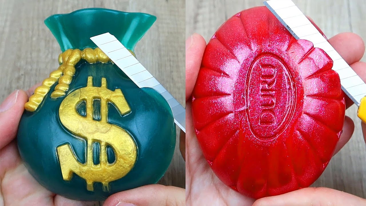 Relaxing Soap Cutting ASMR. Satisfying Soap and lipstick cutting. Corte de jabón - 628