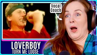 80's Arena ROCK! I LOVE IT! | Vocal Coach Analysis - Mike Reno | Loverboy - Turn Me Loose