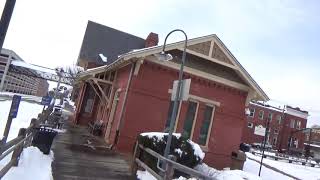 #5710 CSX D765-15 Loaded Double Stack trash train with a awesome crew & Amtrak PO30