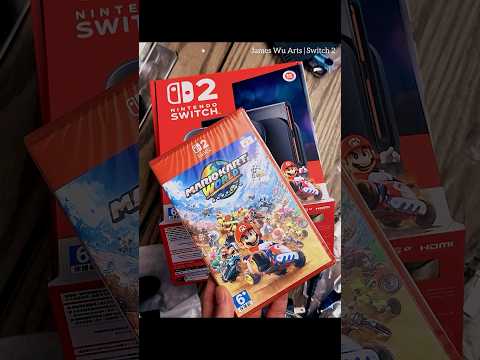 開箱 SWITCH 2 - 7月10 日台灣區開賣同捆實體遊戲 瑪利歐賽車世界 #Nintendo #Switch2