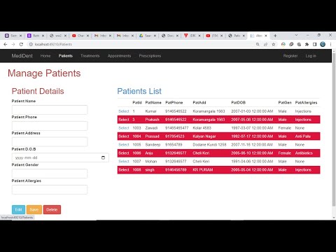 Online Dental Clinic Management System Using ASP.NET C# and SQL Server Part 1