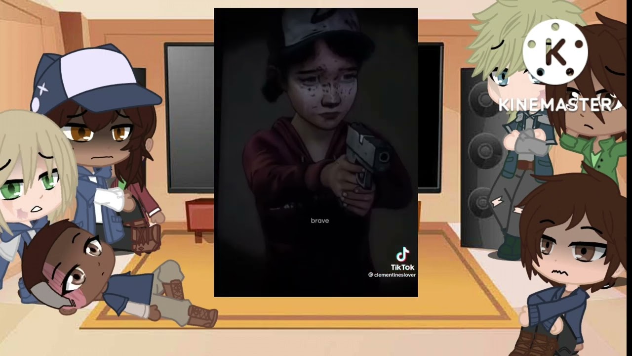 The walking dead S4 reacts to Lee and Kenny + younger clementine