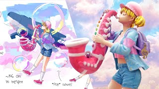 Transformando um desenho em uma figura de anime Personagem Lilypop