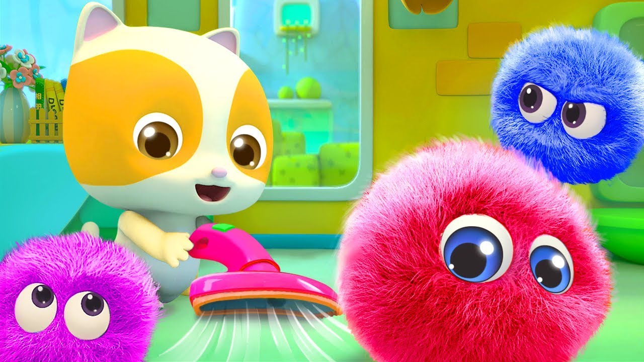 pandas merge Baby Kitten Cleans the Dust | Cute Dust Song | Nursery Rhymes | Kids Songs | BabyBus