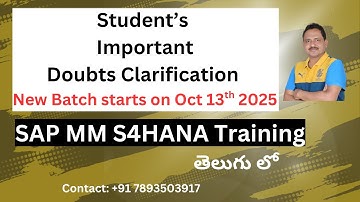 SAP S4 HANA MM Module Training || SAP S4 HANA Training Cum Project Based Program | #sapmm #saps4hana