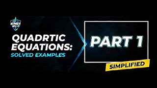 Quadratic Equation Example 1