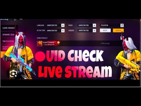 Chek Uid Live Coment To Uid Free Fire - YouTube