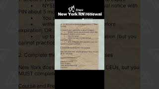 DIY Steps New York RN renewal. #diy  #license #trending  #rn