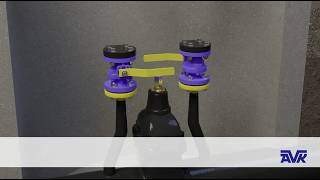 Steel gate valve with purge points for gas applications | AVK