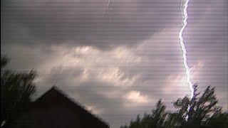 Three strikes you're out! Close, loud lightning strikes in Purmerend 07022015