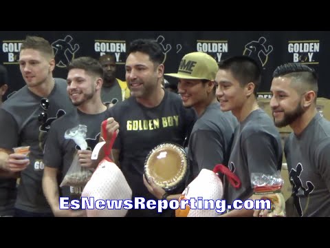 Oscar De La Hoya Foundation 19th Annual Turkey Giveaway - EsNews Boxing