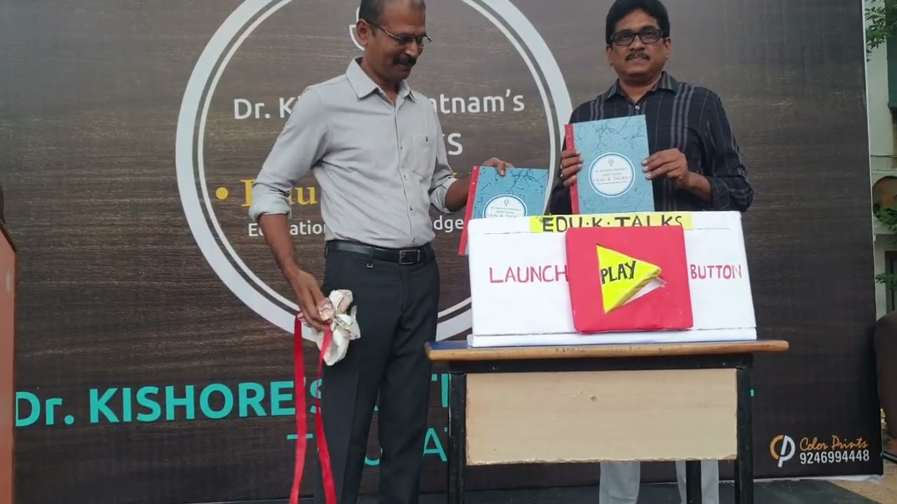 Edu. K. TALKS. @ Dr.Kishore's RATNAM SCHOOL TIRUPATI