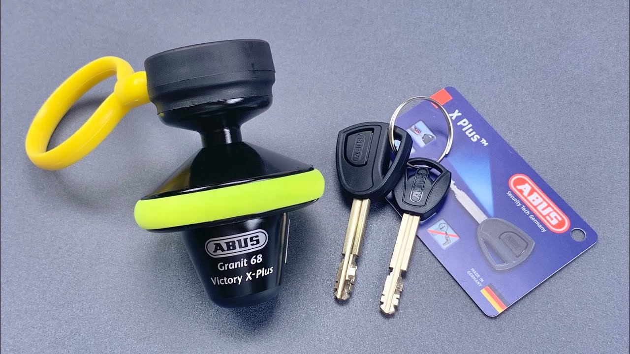 ABUS Granit VICTORY 68 X-Plus Roll Up Yellow · Motocard