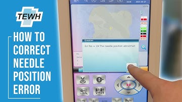 How to correct needle position error