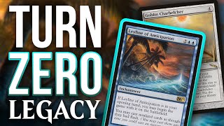 MY FIRST TURN ZERO WIN! The EPIC Belcher + Leyline of Anticipation MTG Legacy | Magic: The Gathering