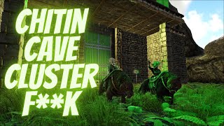The Island: Ark Survival Evolved Ep8 Chitin Cave Cluster F**k!!