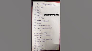 Top 20 Engineering Colleges in Hyderabad