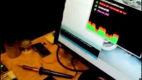 Arduino+LDR+LCD+Processing measuring light intensity