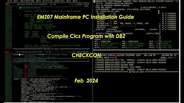 EMZ07 MAINFRAME PC COBOL CICS WITH  DB2 Checkcon