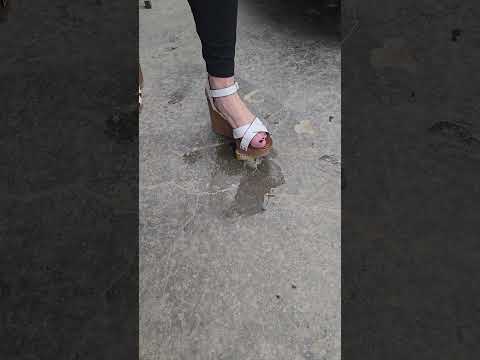 Oops, that didnt go as planned #asmrcrush #sandals #Pebbles #asmrpop #asmrsounds
