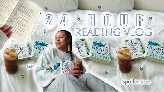 24 HOUR READING VLOG 💌💐💗📖✨spoiler free