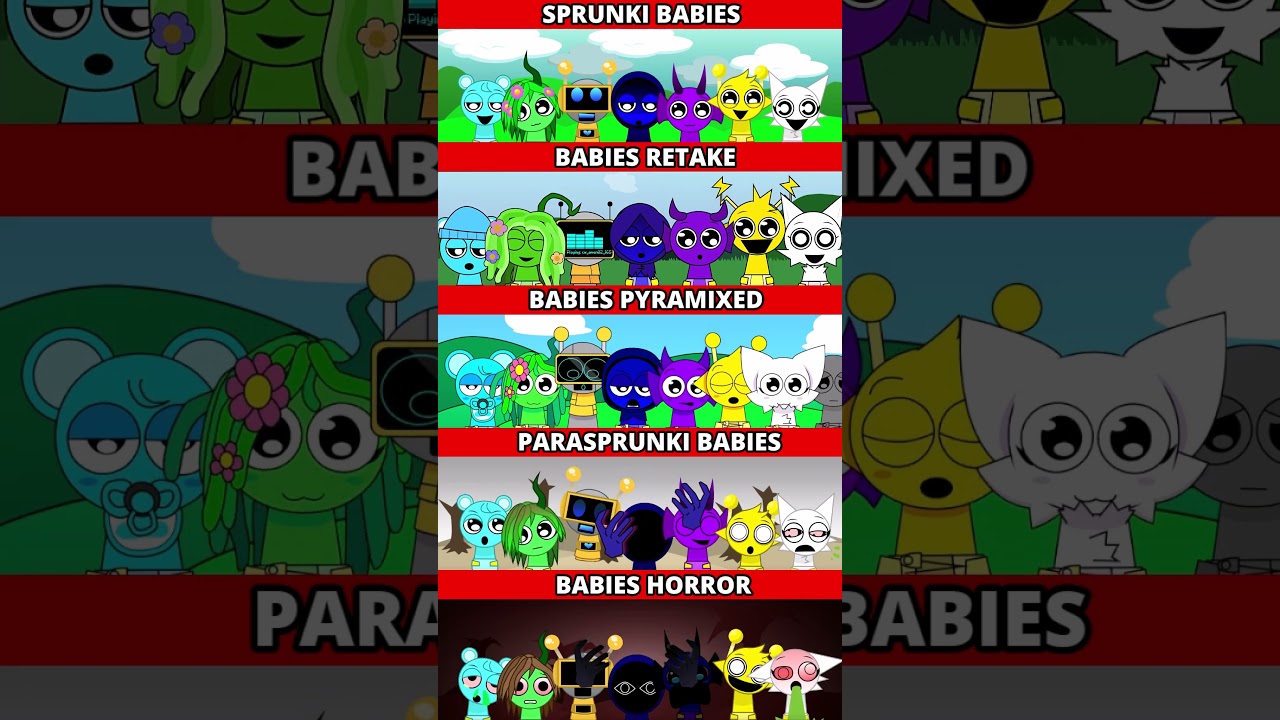 Incredibox Babies Vs Babies Retake Vs Babies Pyramixed Vs Parasprunki Babies Vs Babies Horror!