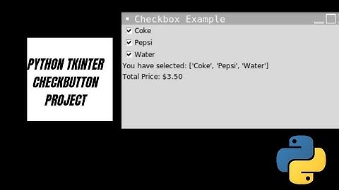 Intro to Checkbutton | Tkinter | Python | Building a Simple Pricing Calculator!